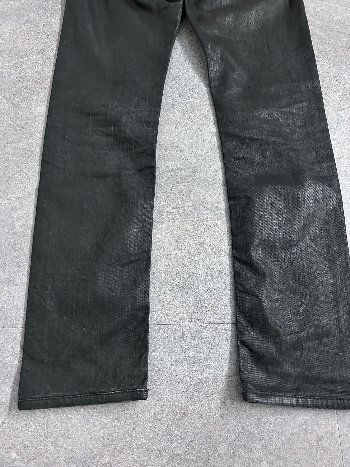 디젤 블랙 코팅 데님 팬츠 상품이미지9