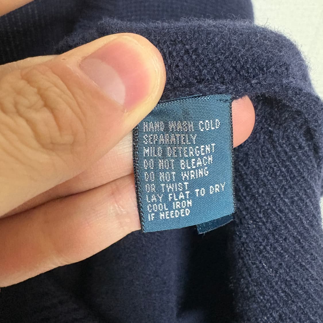 폴로 랄프로렌 램스울 V넥 니트 / 네이비, XL 상품이미지8