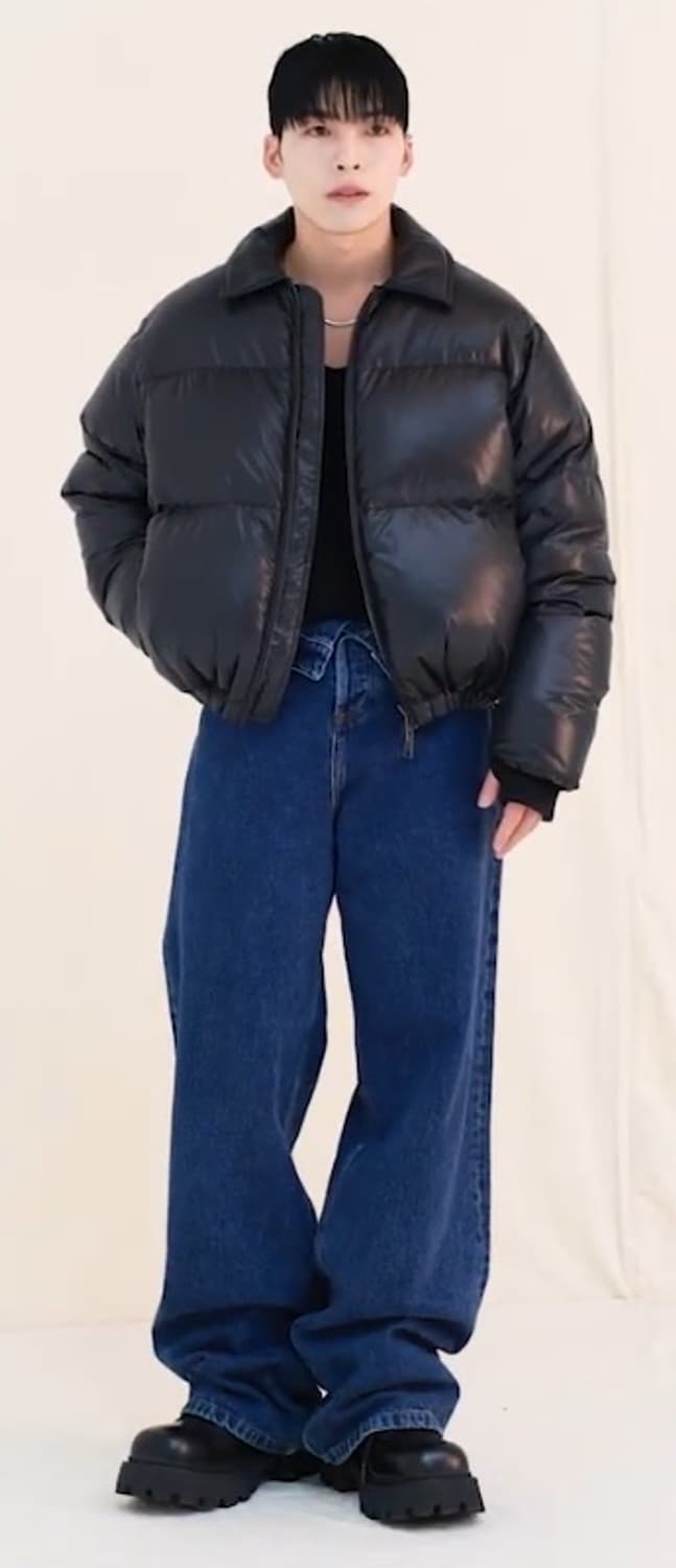 KKST 에드리엘로스 카라 덕다운 숏 패딩 상품이미지2