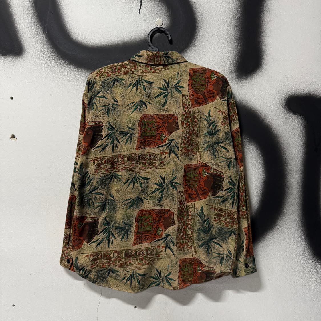 VTG 빈티지 하와이안 패턴 카라 긴팔 셔츠 상품이미지2