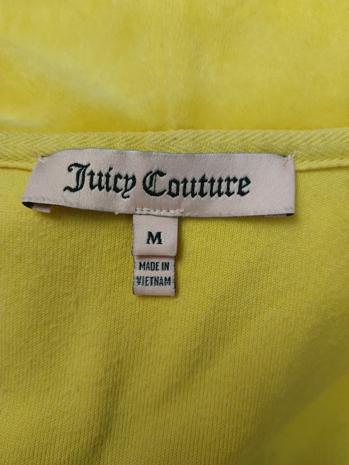 쥬시꾸뛰르 옐로우 벨벳 후드 집업 y2k 상품이미지5