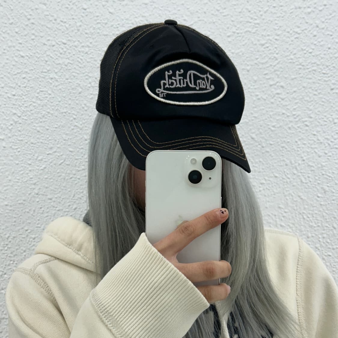 본더치 블랙 새틴 볼캡 상품이미지1