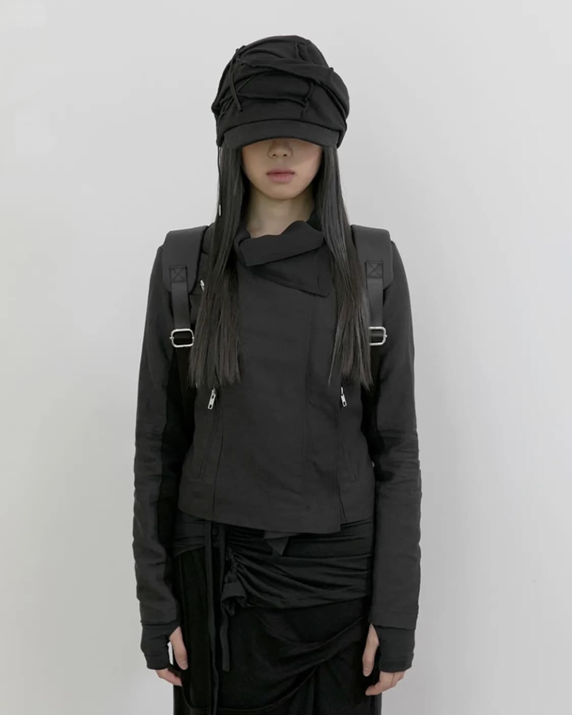 플레어업 Soi Draped Cap (FL-743_Black) 상품이미지3