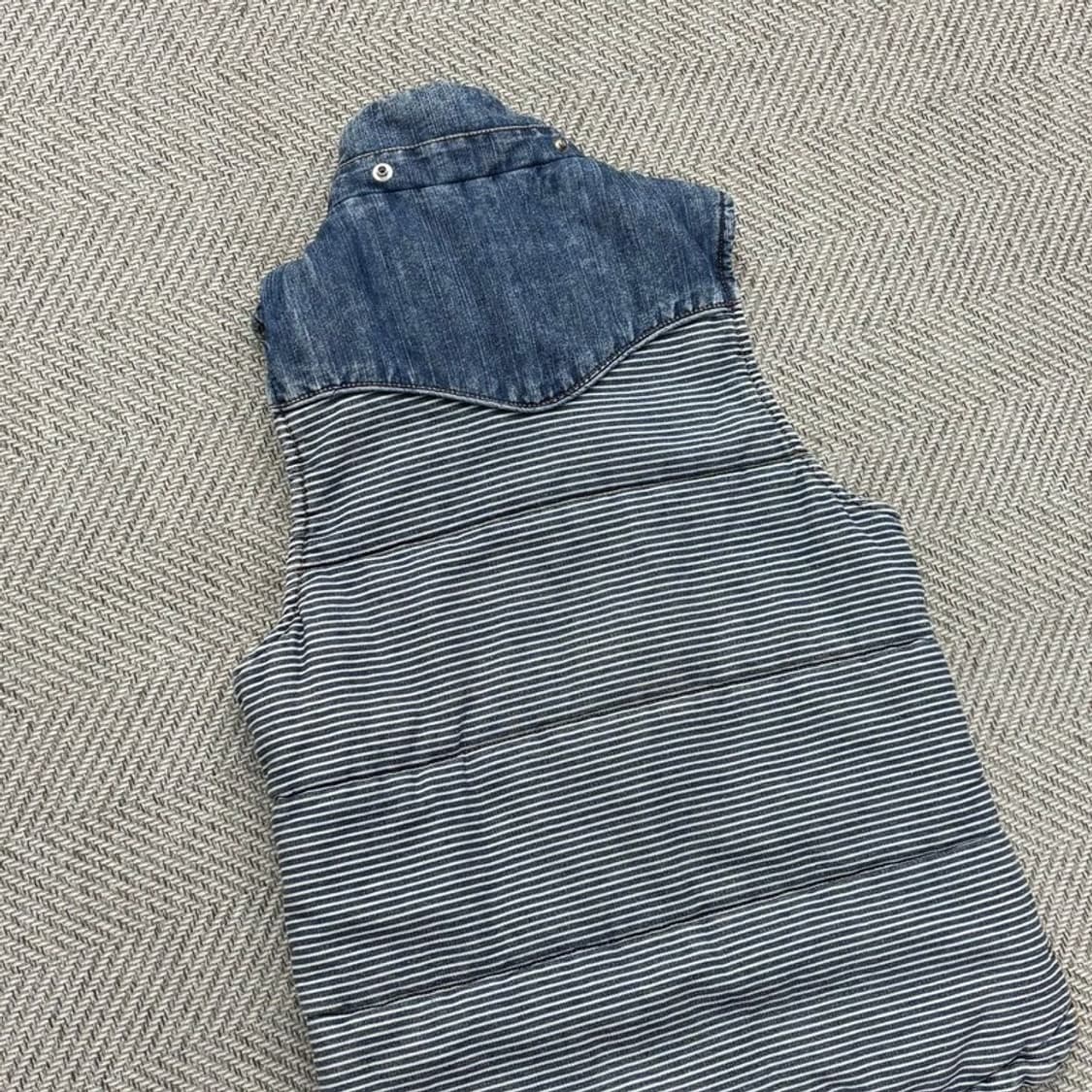 CUBE SUGAR 데님 체크 베스트 v0365 상품이미지6