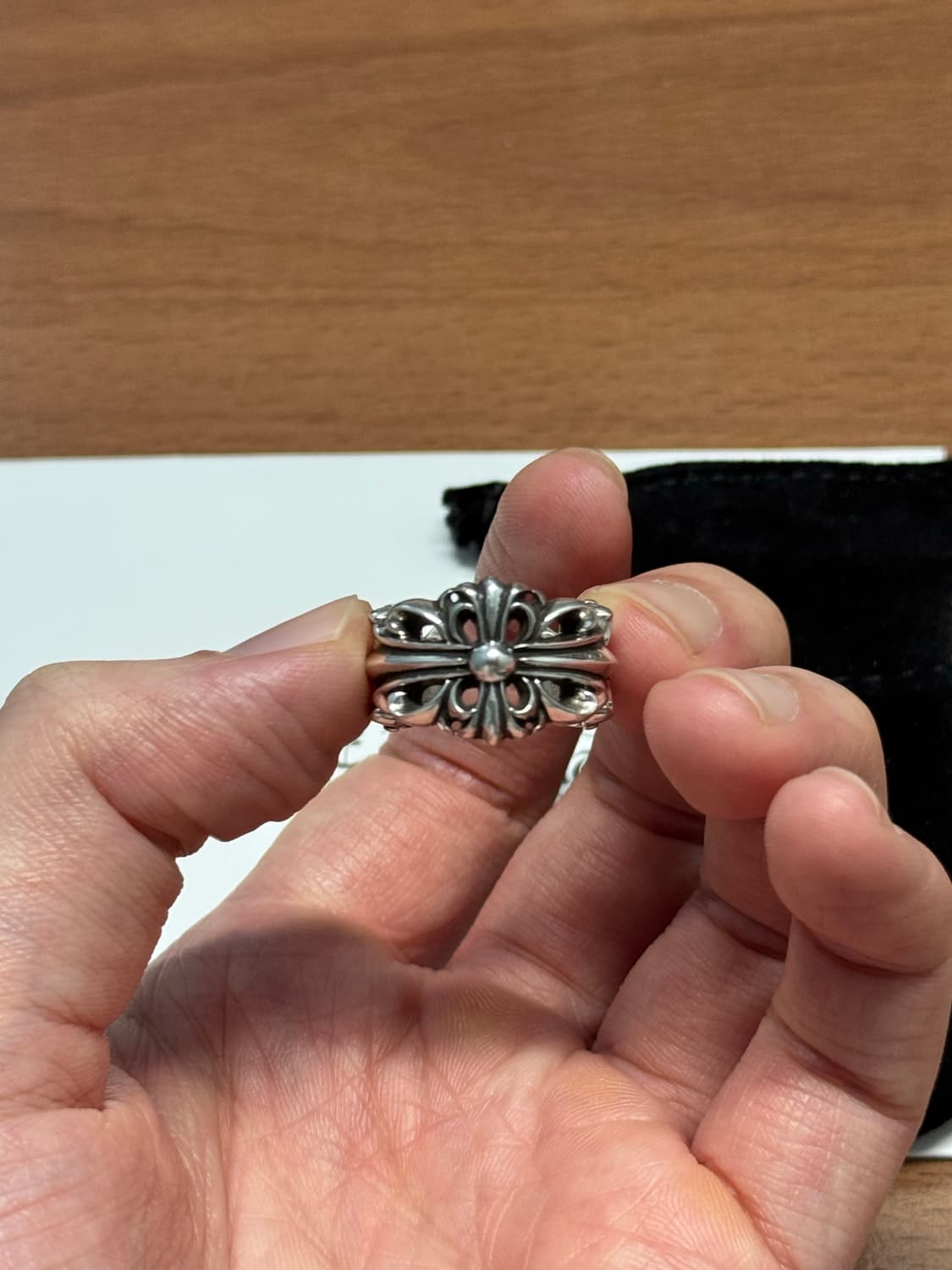 [us5.5]크롬하츠 더블플로랄링 상품이미지2