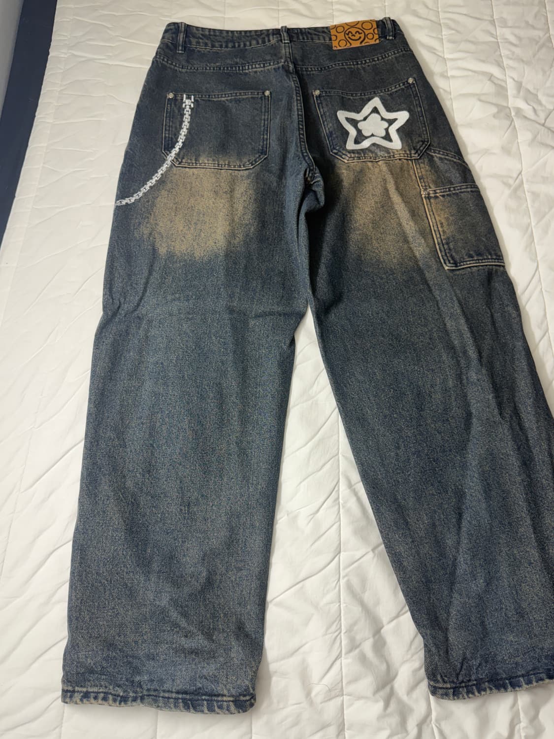 [32] 스타팀 체인 워시드 데님 진 상품이미지1