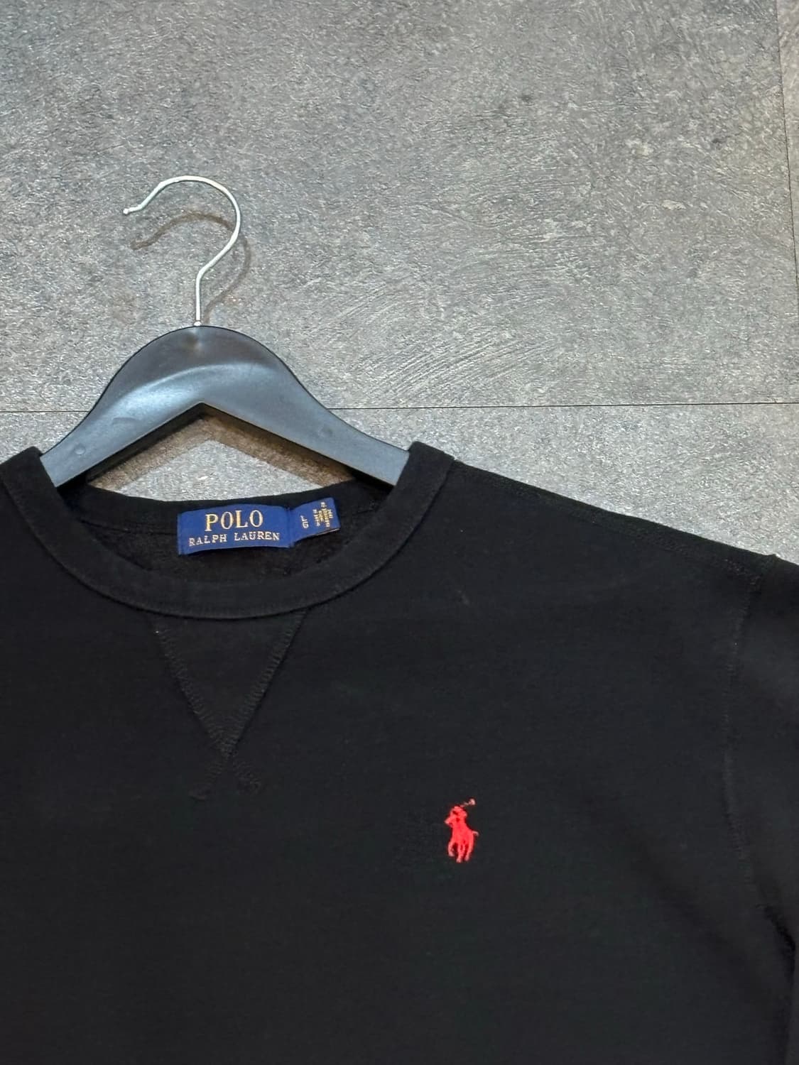 폴로 랄프로렌 맨투맨 블랙 L사이즈 상품이미지4