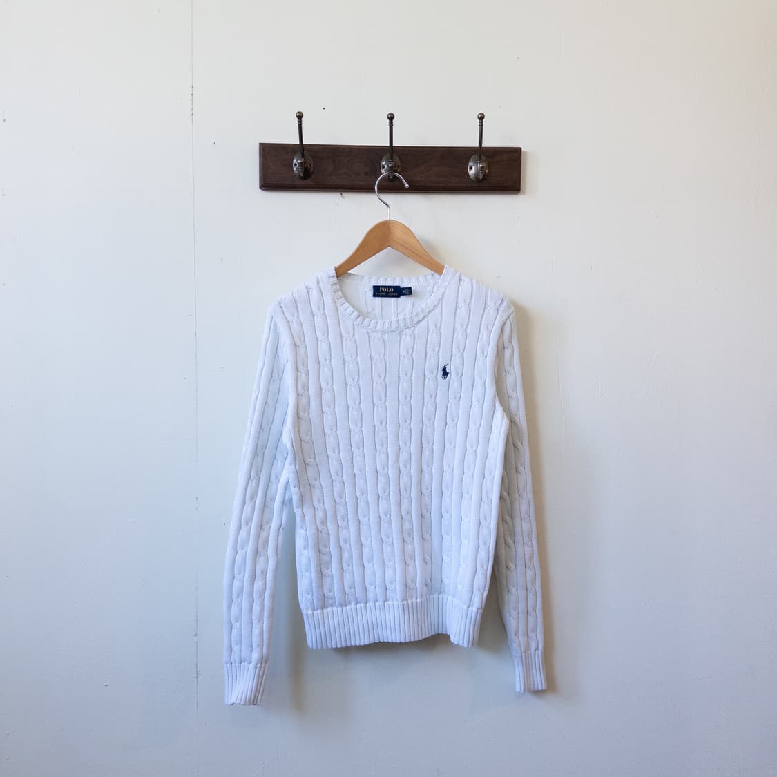 폴로 화이트 스웨터 상품이미지4