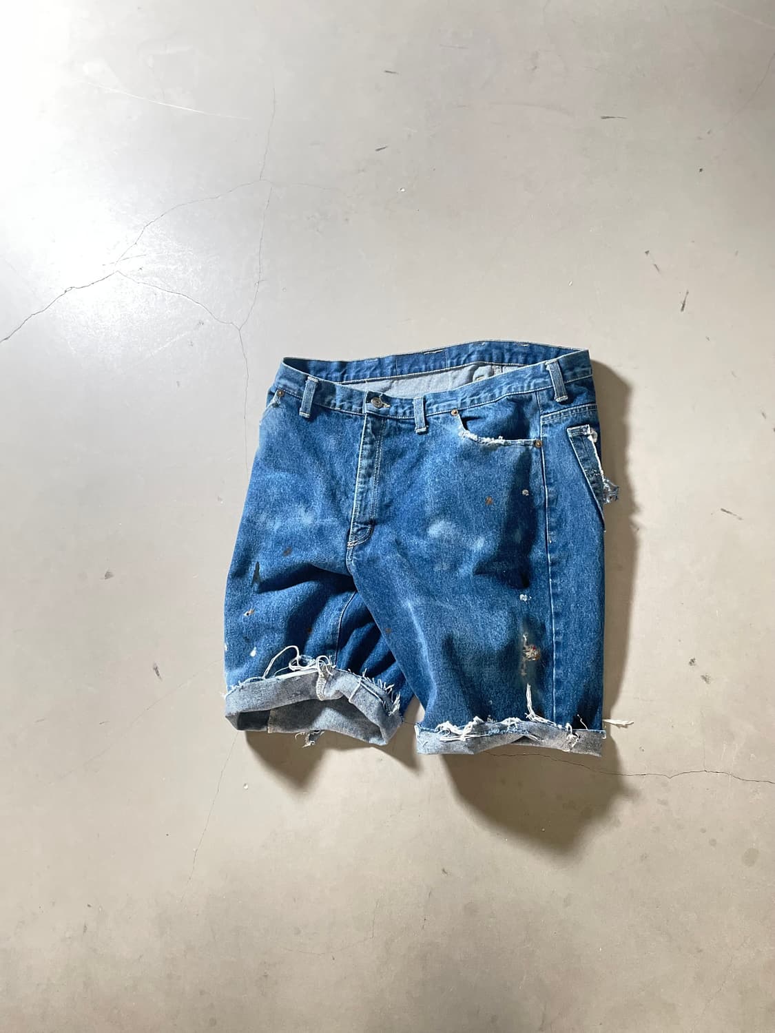 Overzone  Painting Denim Shorts 상품이미지1