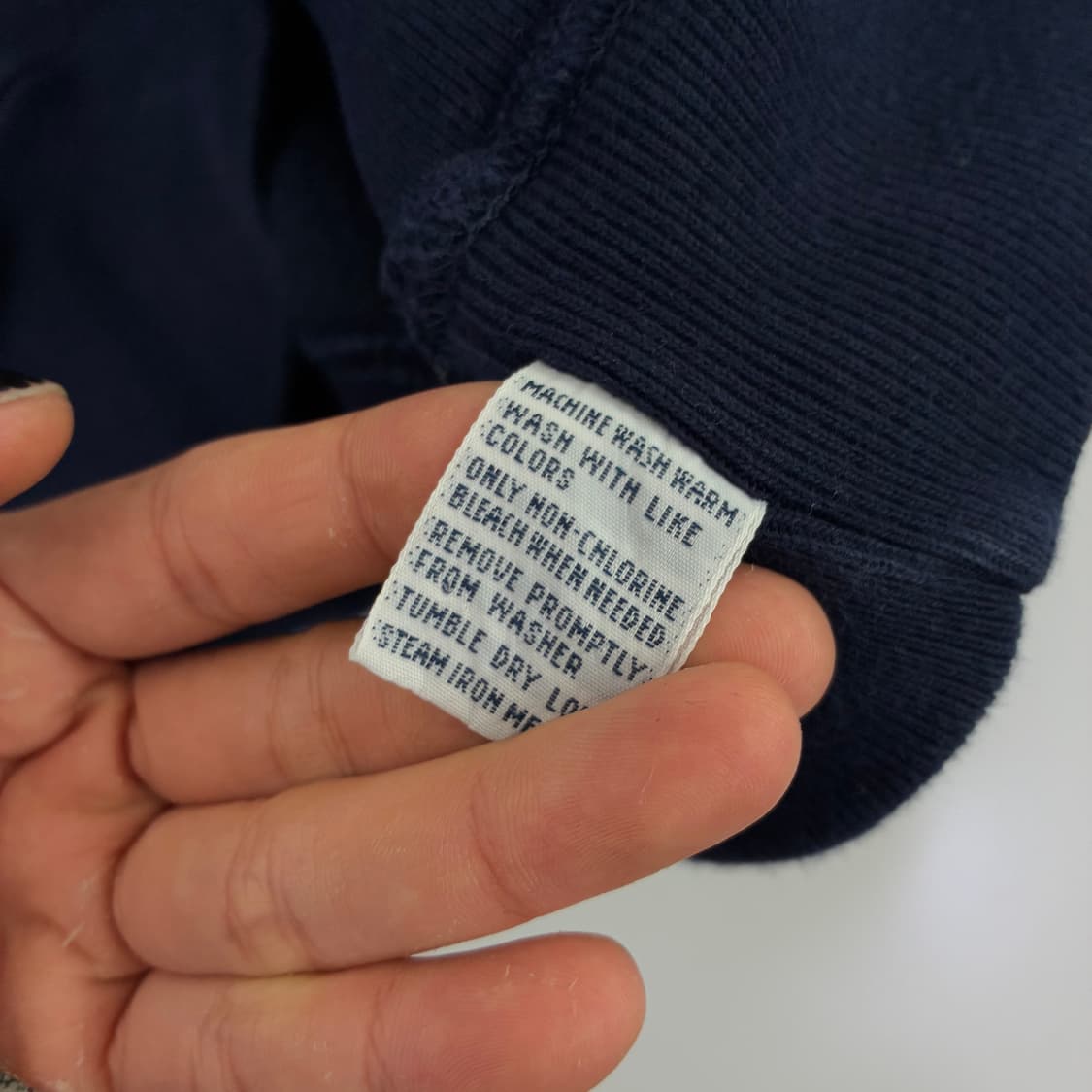 Polo  폴로 랄프로렌 자수 코튼 네이비 반집업 상품이미지7