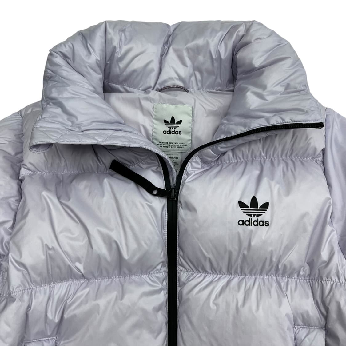 아디다스 파이어버드 로고 연보라 숏패딩 M 상품이미지6