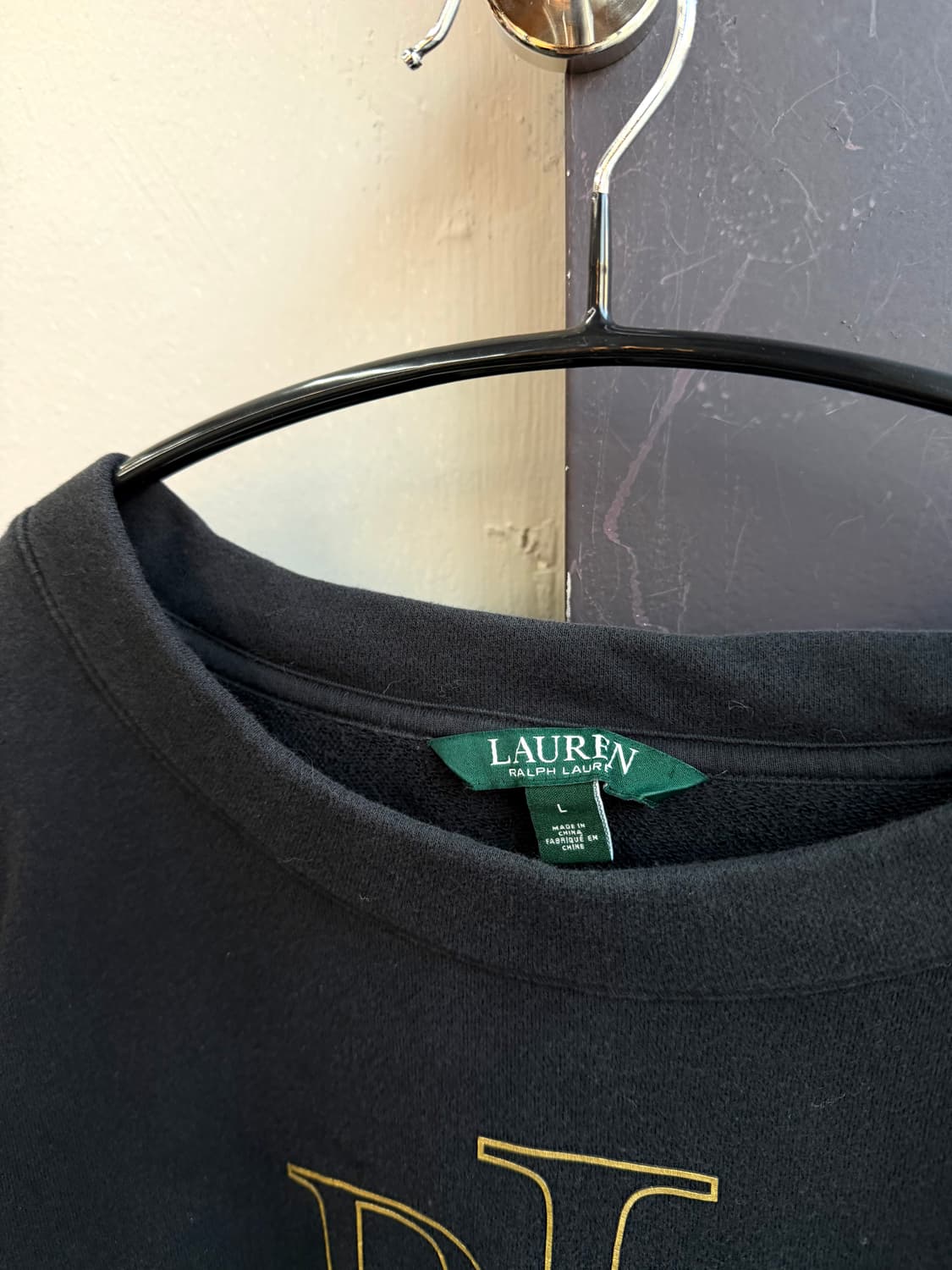 L/ 폴로랄프로렌 RLL 골드 레터링 슬리브 긴팔 상품이미지5