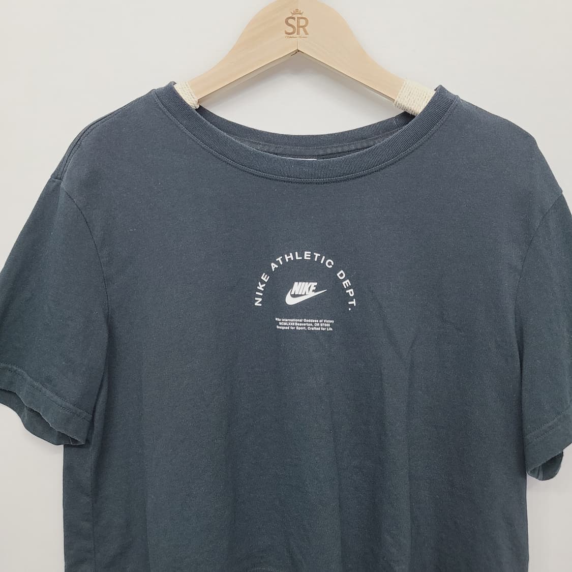 [L] 나이키 NSW 애슬레틱 데프트 크롭 티셔츠 블랙 상품이미지3