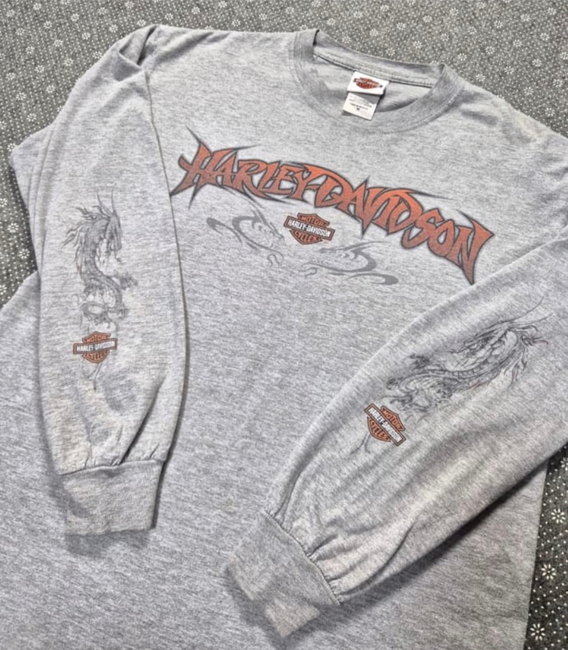 [M]00s Made US Made 할리데이비슨 슬리브 -4 상품이미지1