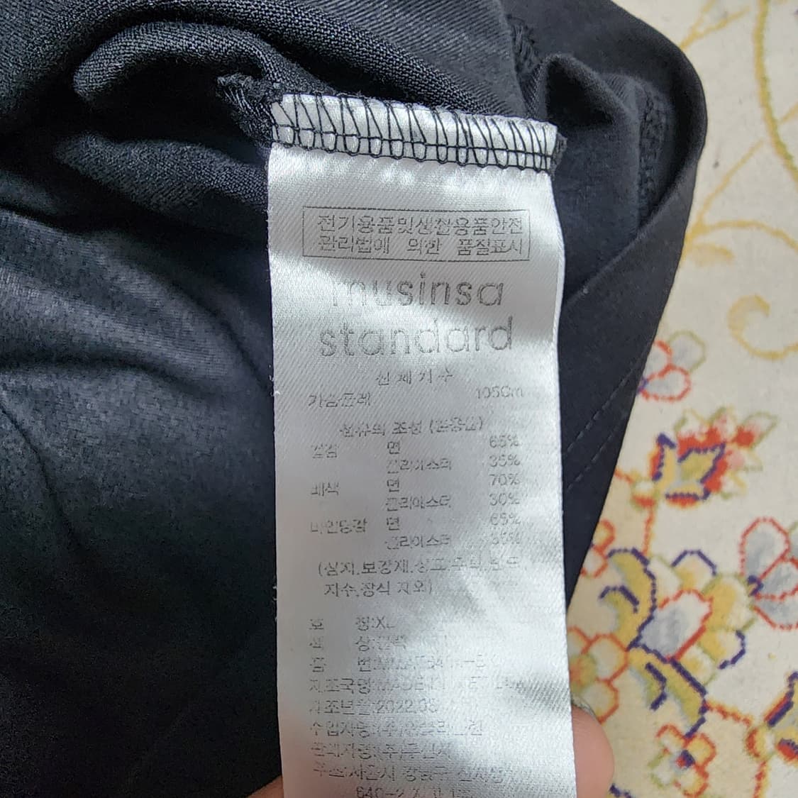 미사용) 무신사 스탠다드 무지티셔츠 XL 2장  상품이미지2