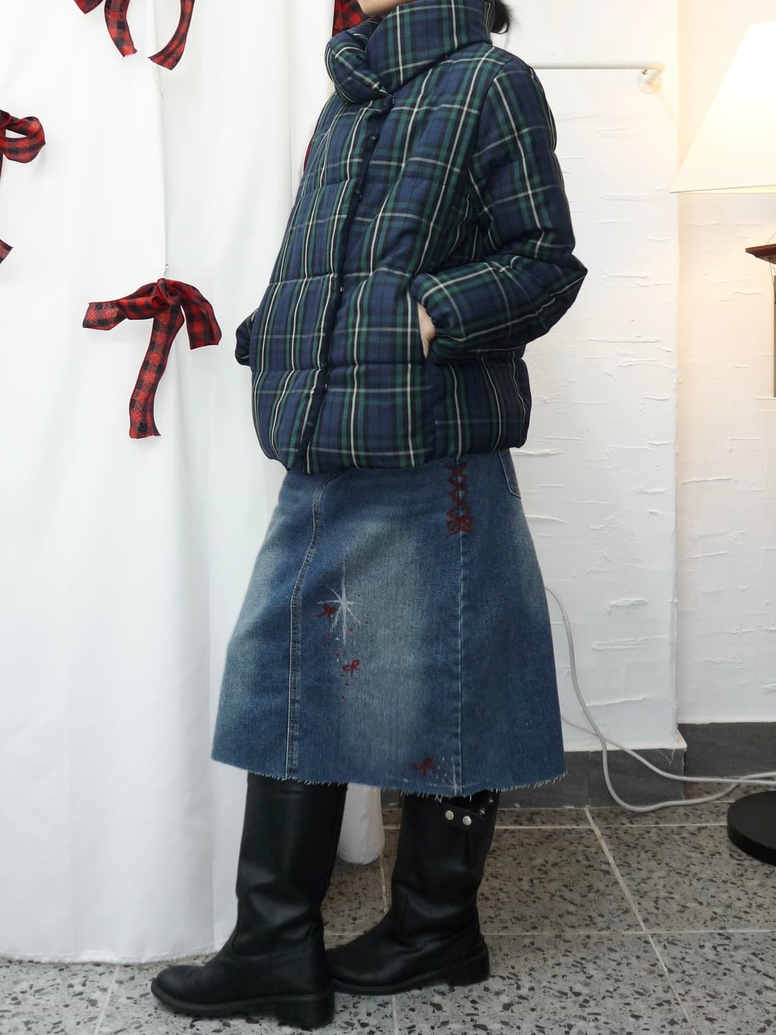 forest check puffer 상품이미지3