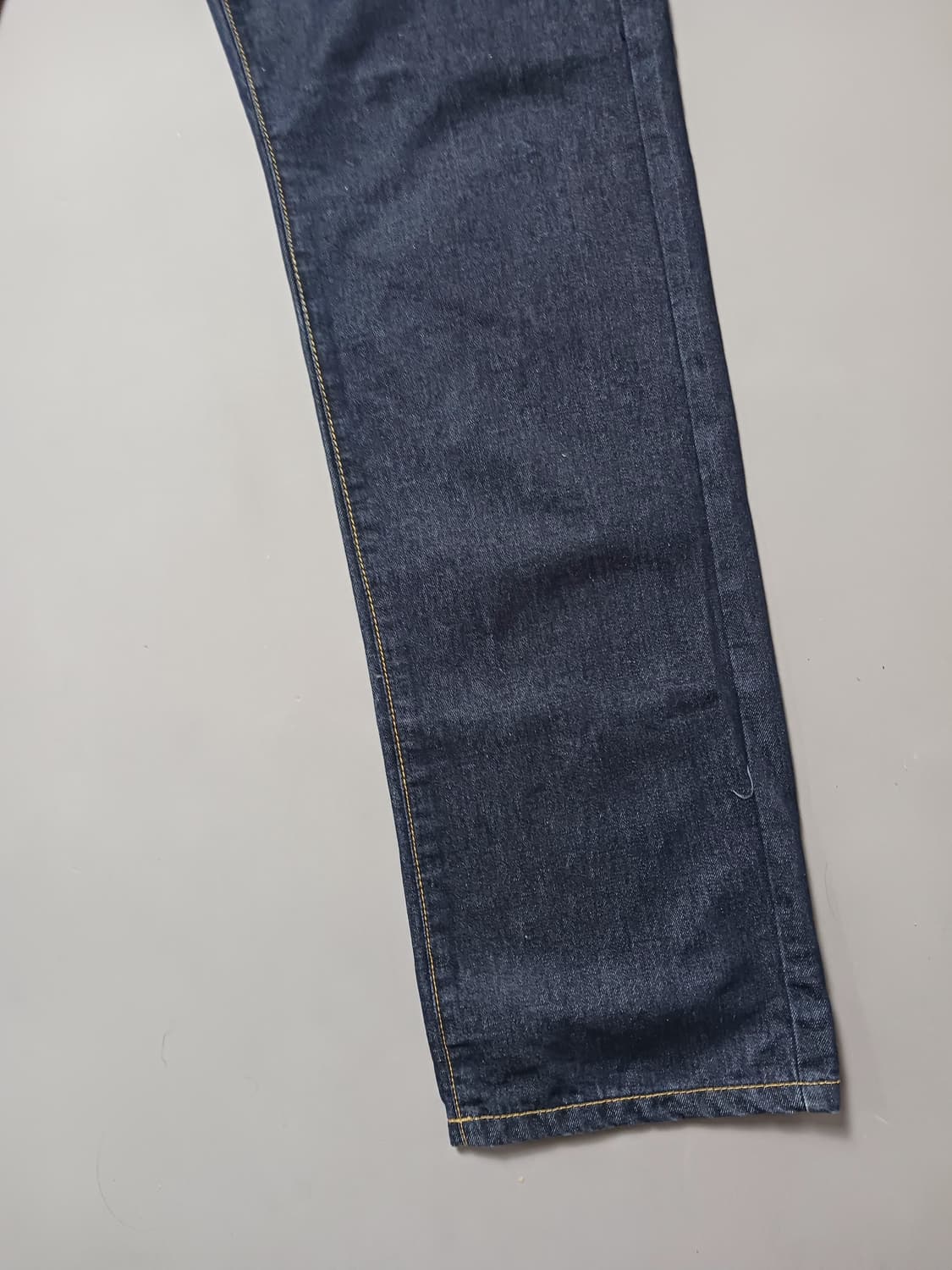 [36] 빈티지 D2 진청생지 삼선 레귤러진 청바지 상품이미지5