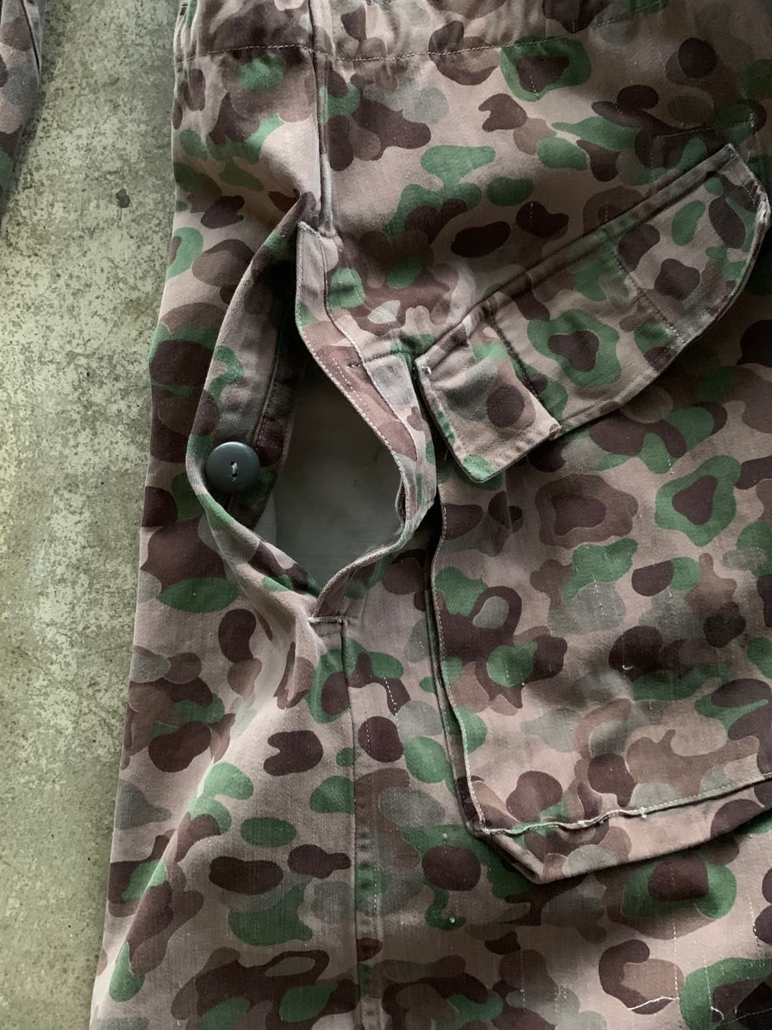 60s 오스트리아 군 KAZ57 피 도트 카모 피시테일 파카 후기형 상품이미지7