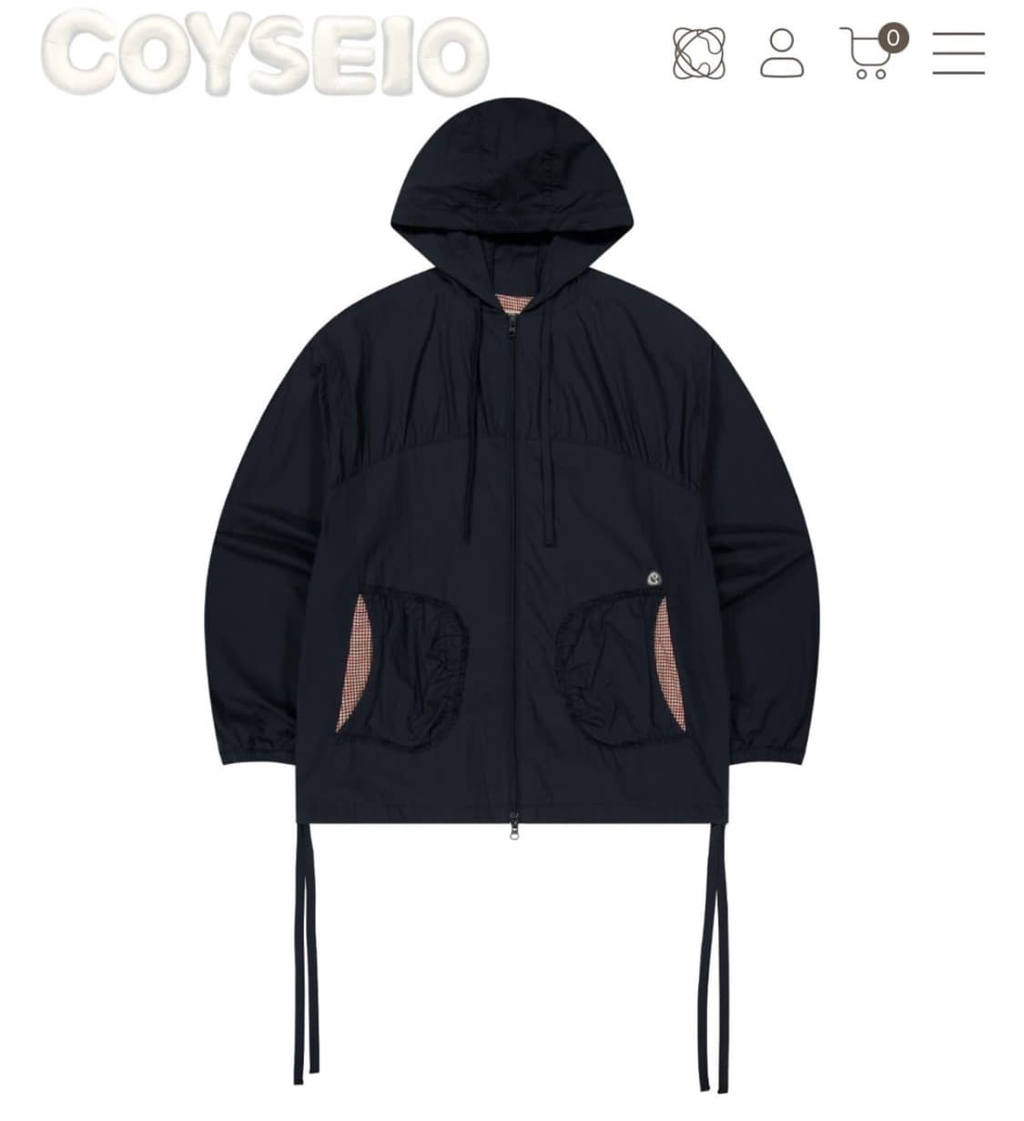 코이세이오 체크 링클스 윈드 브레이커 1 상품이미지1