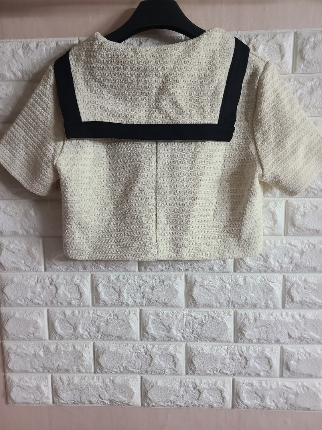 젠다 세일러 반팔 크롭자켓(44-55) 상품이미지6