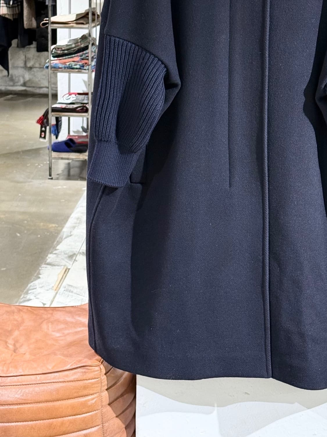 질샌더 네이비 히든버튼 도하 코트  상품이미지4
