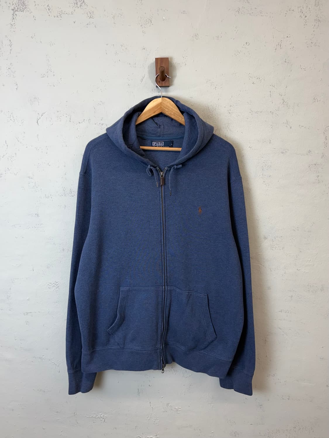 폴로랄프로렌 투웨이 니트 후드집업 블루 상품이미지1