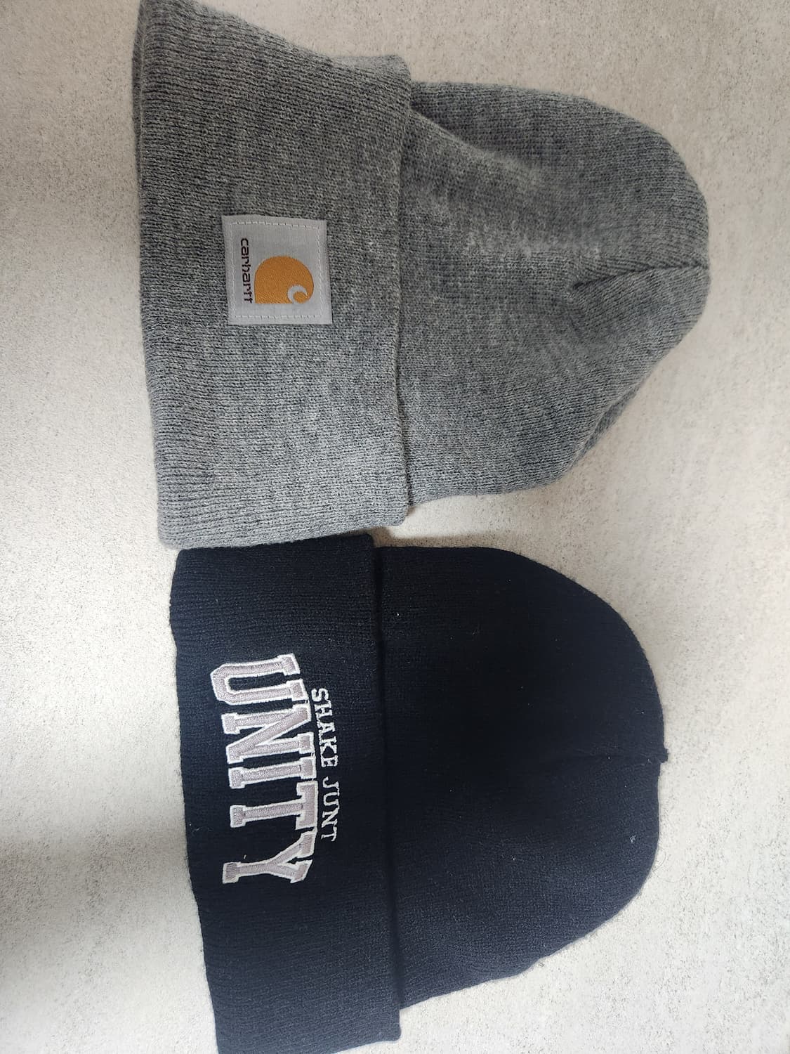 칼하트 비니 그레이 쉐이크전트 비니 블랙 상품이미지1