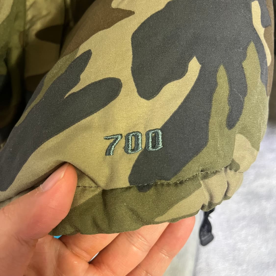 The north face 노스페이스 눕시 700 조끼패딩 카모 xl 상품이미지9