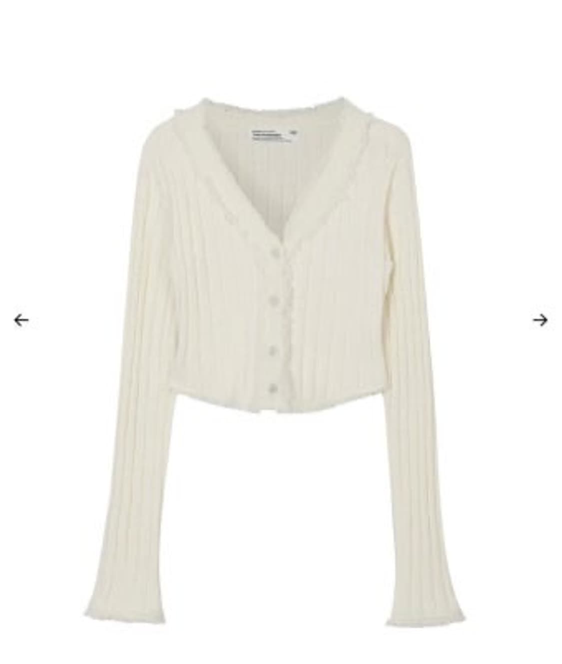 보헤미안서울 태슬 코튼 가디건 아이보리 상품이미지1