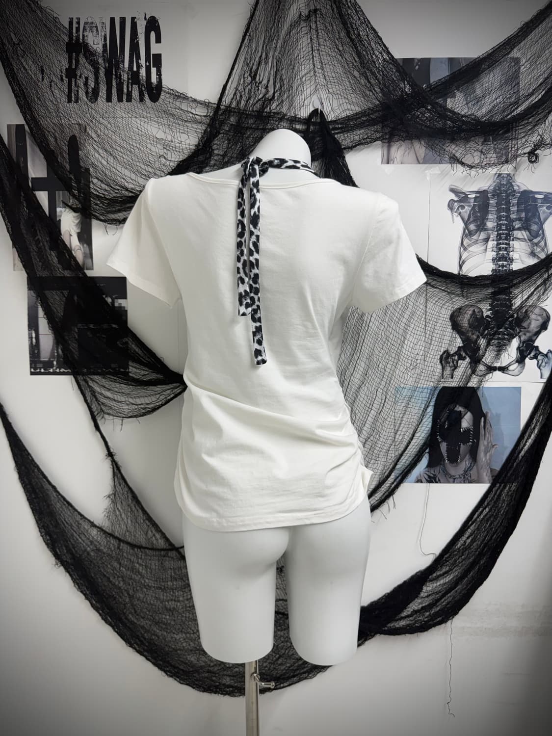 Skull haulter layered halfsleeve 상품이미지7