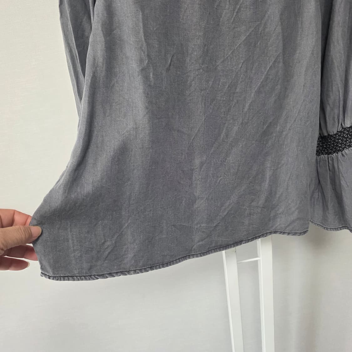 GAP 데님 플레어 소매 블라우스 상품이미지4