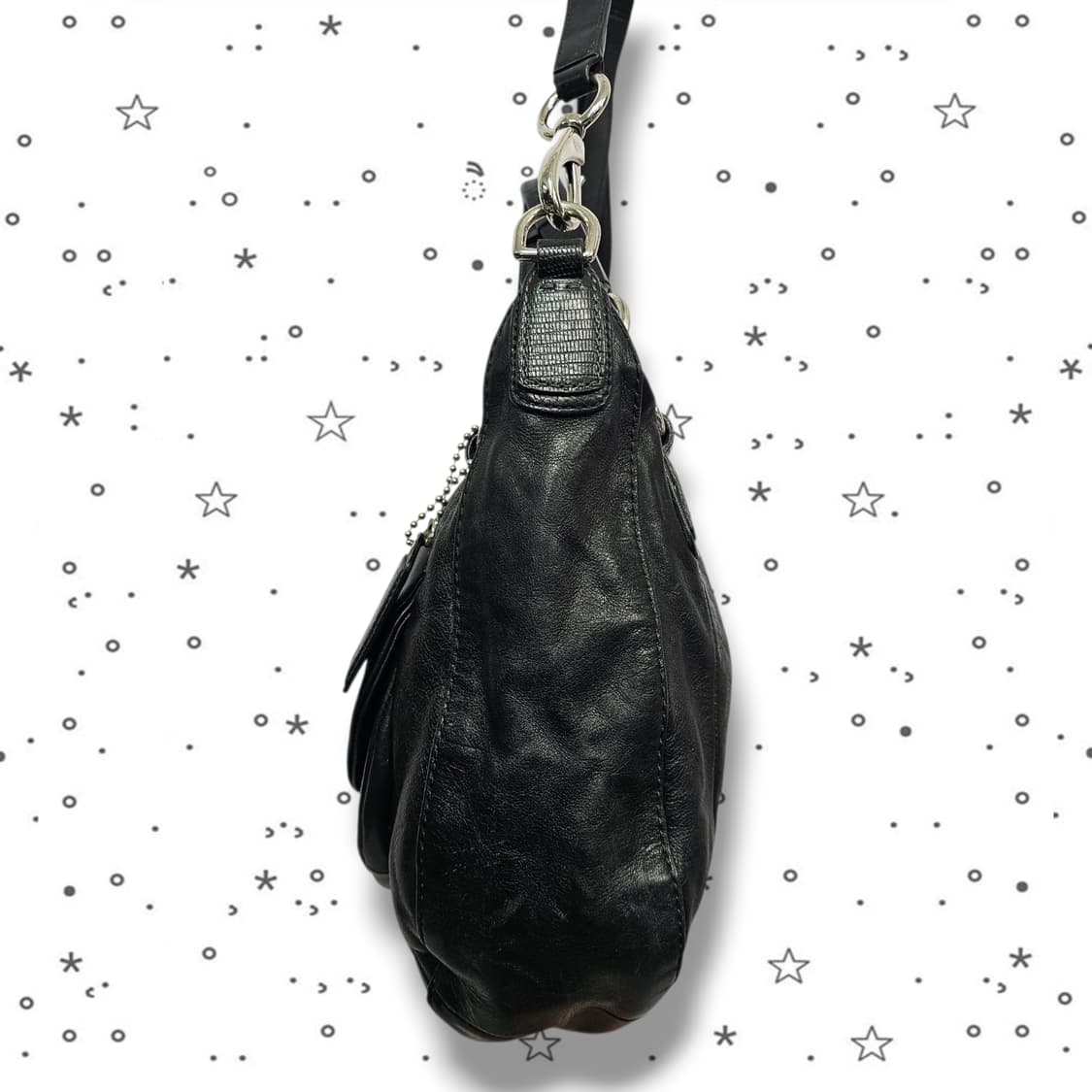 COACH 코치 크리스틴 레더 라운드 사첼백 상품이미지4