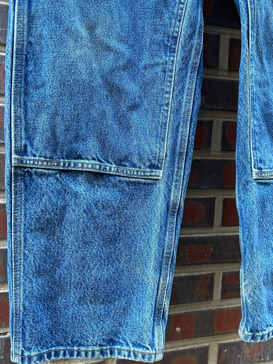 칼하트 B73 DST 더블니 데님 카펜터 팬츠 덩가리핏 USA 원단 상품이미지6