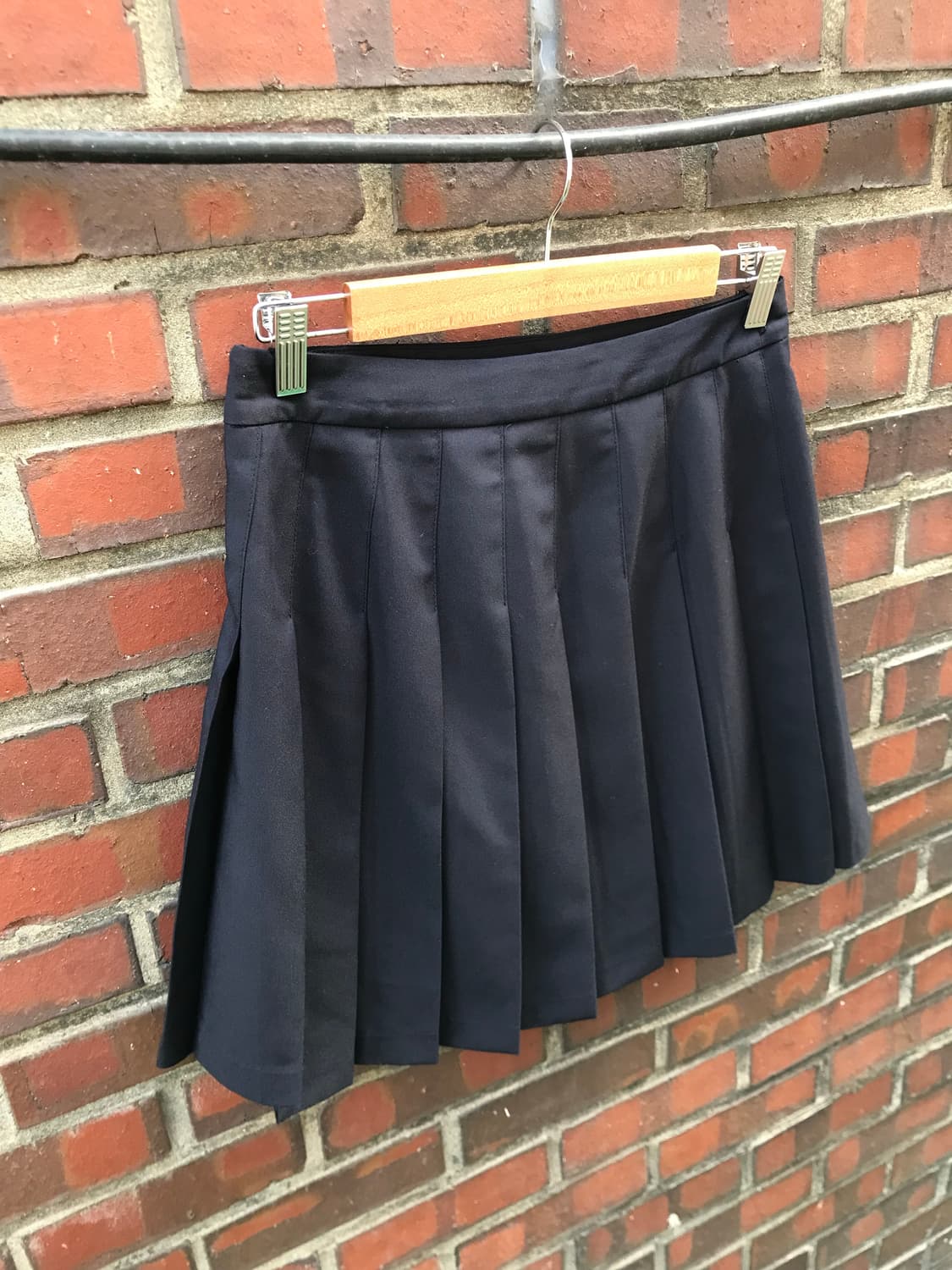 vintage black pleats skirt 상품이미지5