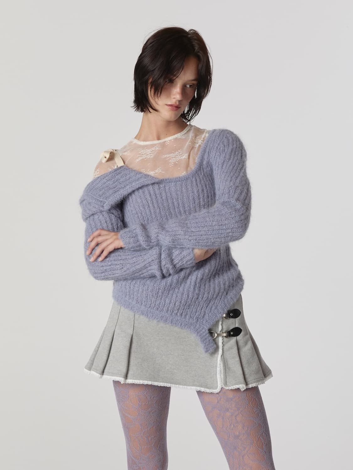 [S] 글로니 아이사 니트 블루벨 상품이미지1