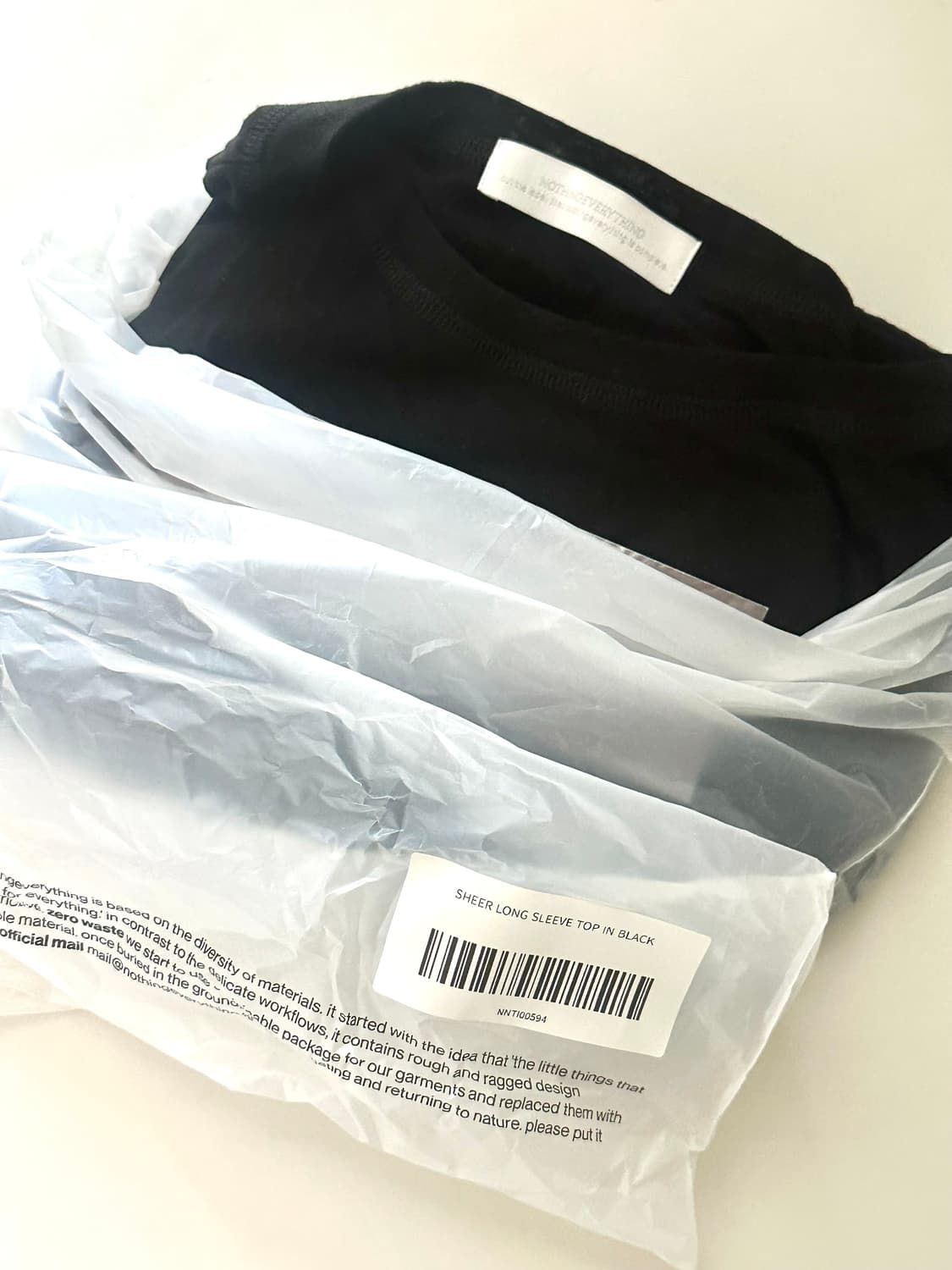 낫띵에브리띵 sheer long sleeve top 상품이미지7