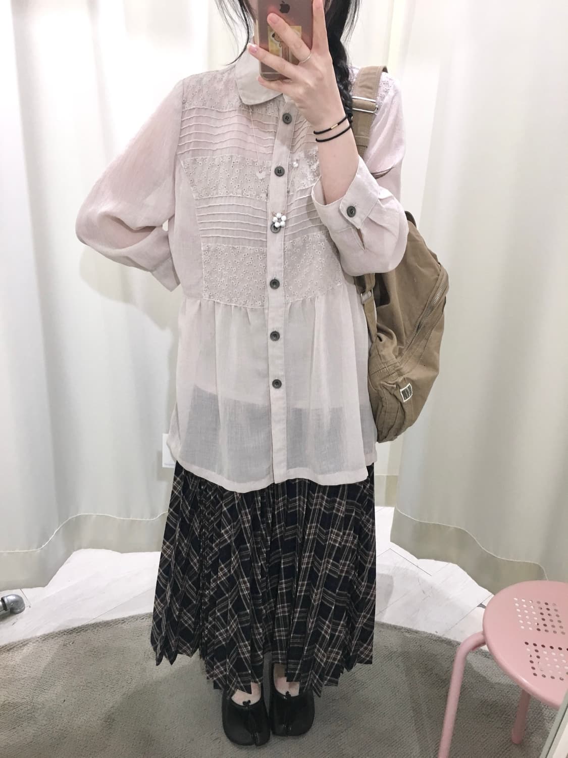 sawako check skirt 상품이미지3