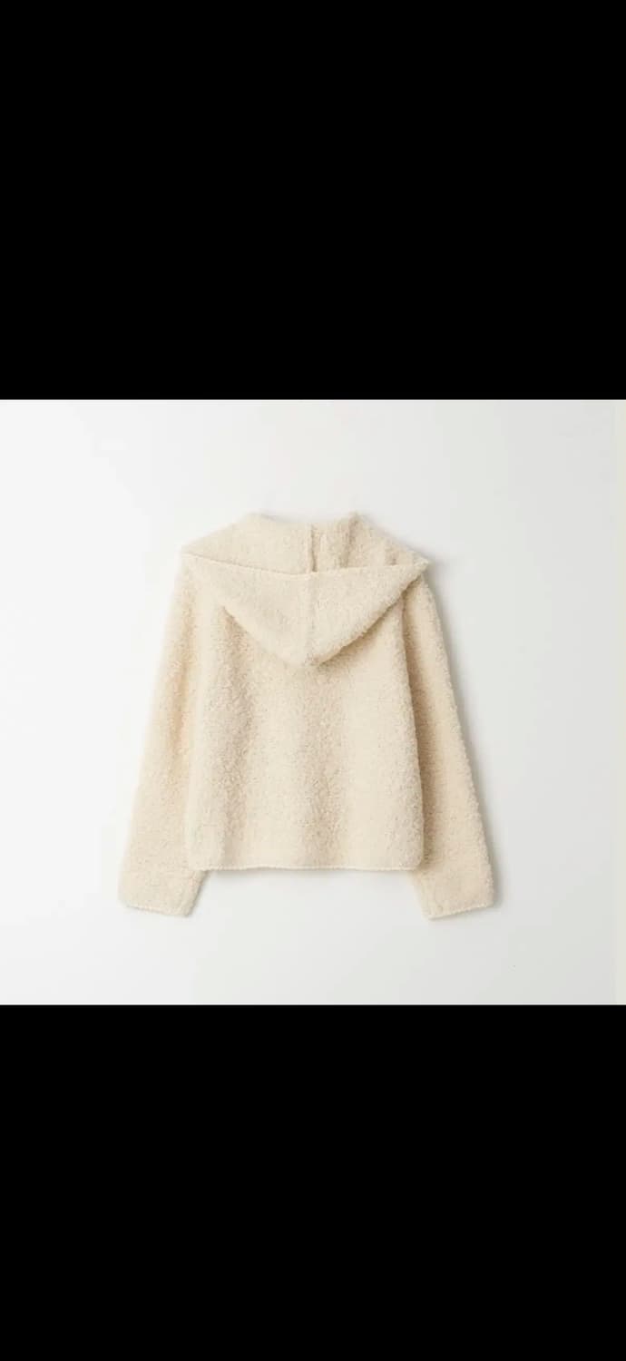 호와스 스노우 후드 가디건 크림 상품이미지2