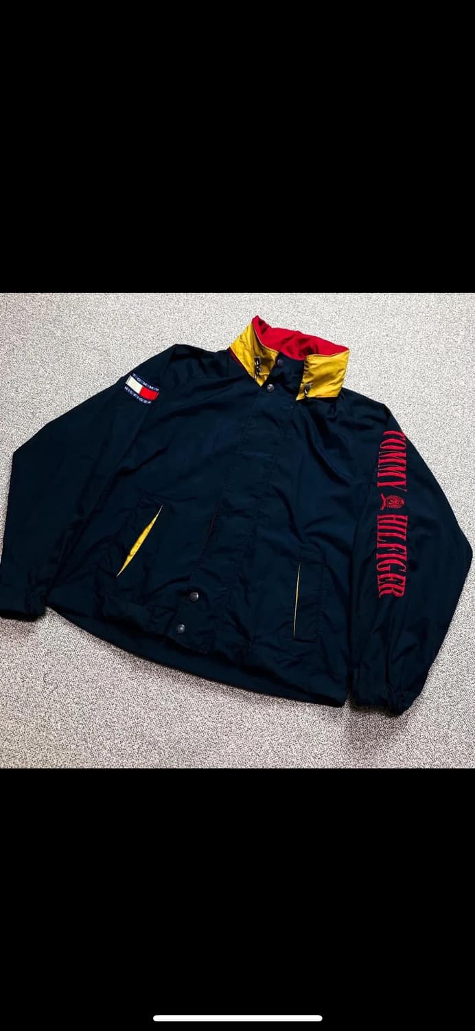 올드스쿨 타미힐피거 네이비 바람막이 자켓 xl 상품이미지1