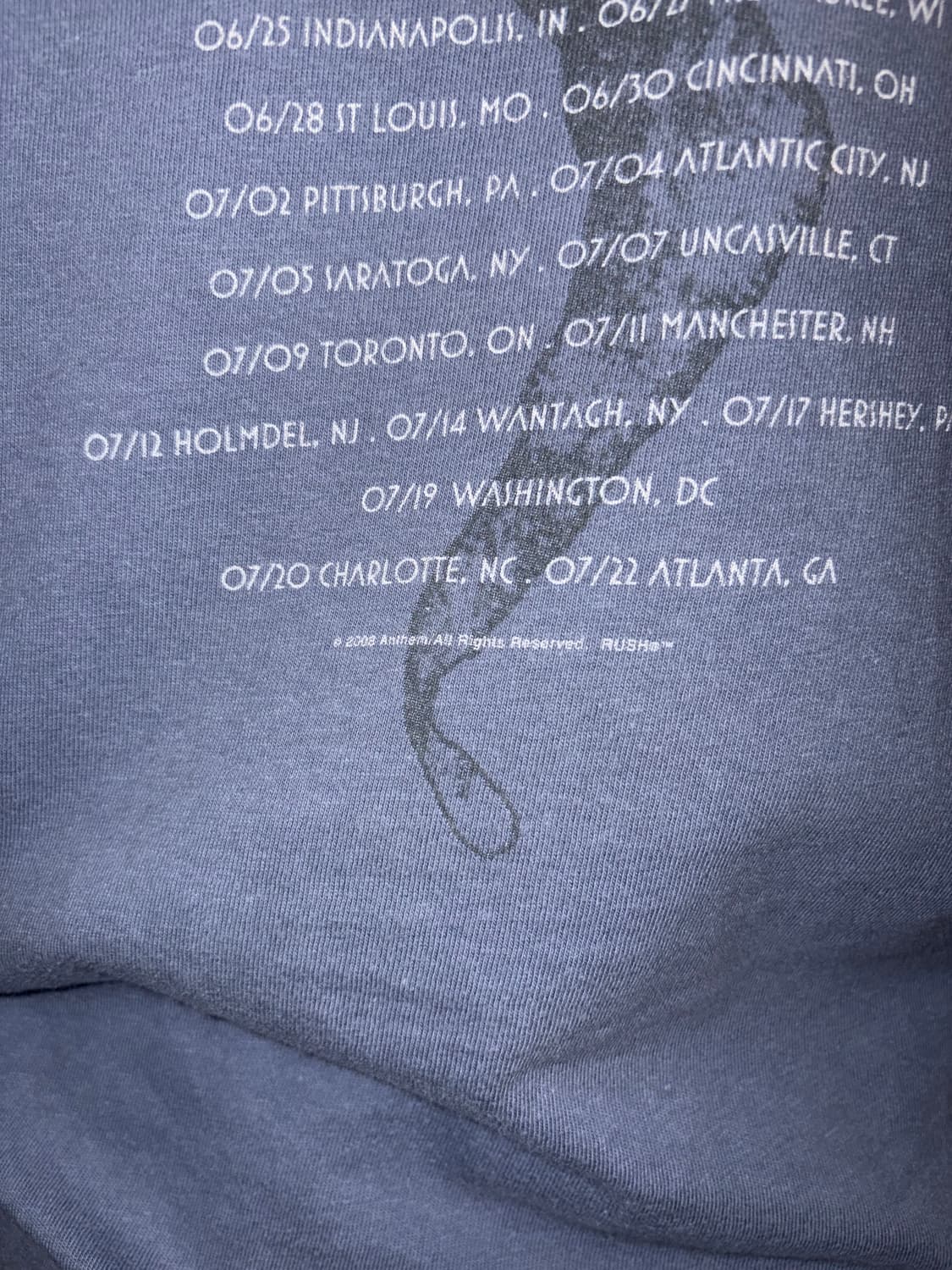 00‘s Rush Vapor Snakes & Arrows Tour T-s 상품이미지9