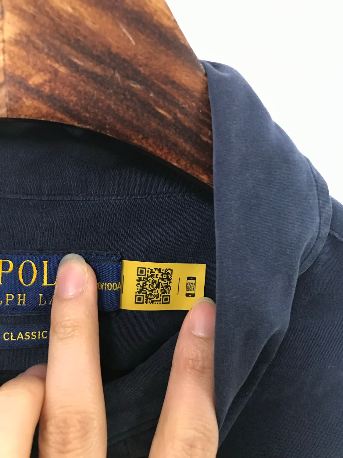 폴로 랄프로렌 네이비 솔리드 셔츠 상품이미지6
