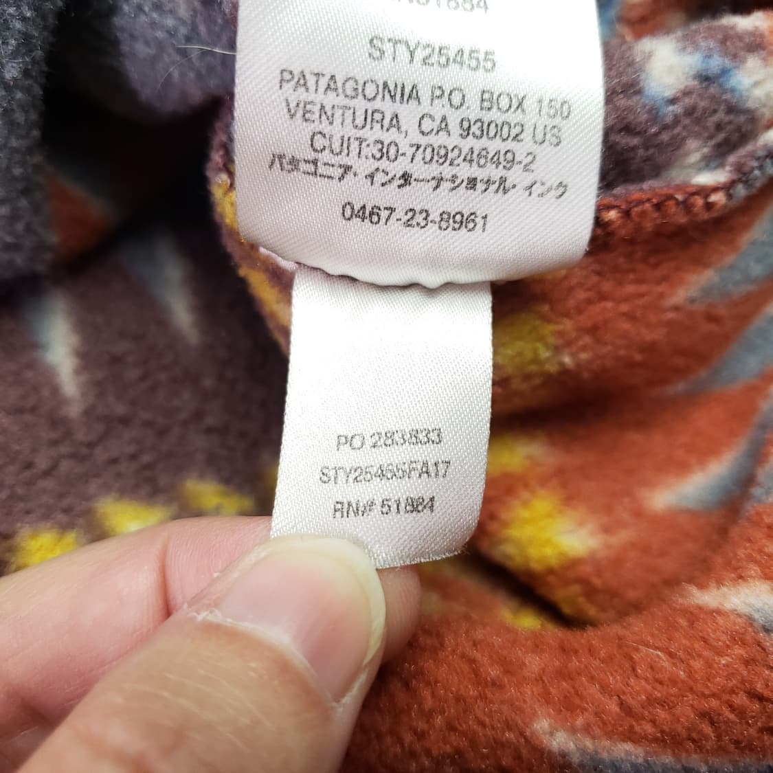 17FW 파타고니아 신칠라 스냅T 아즈텍 패턴 상품이미지6