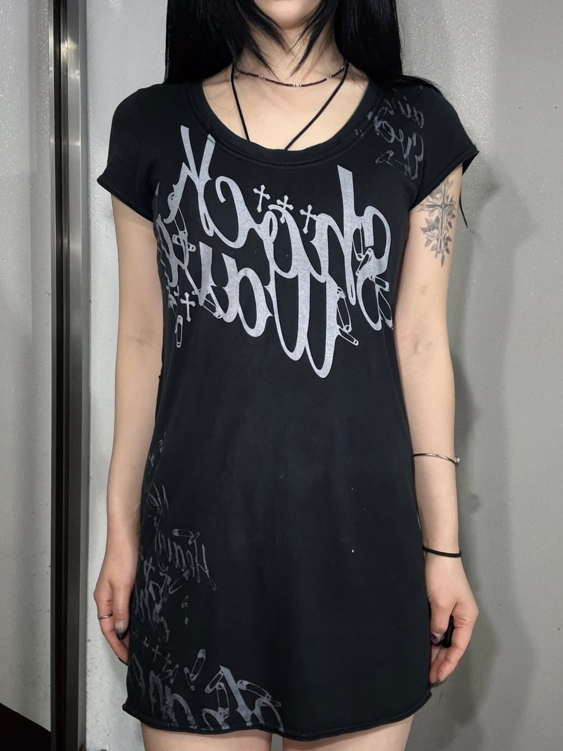 Ghost of Harlem Distressed Lace-Up Dress 상품이미지4