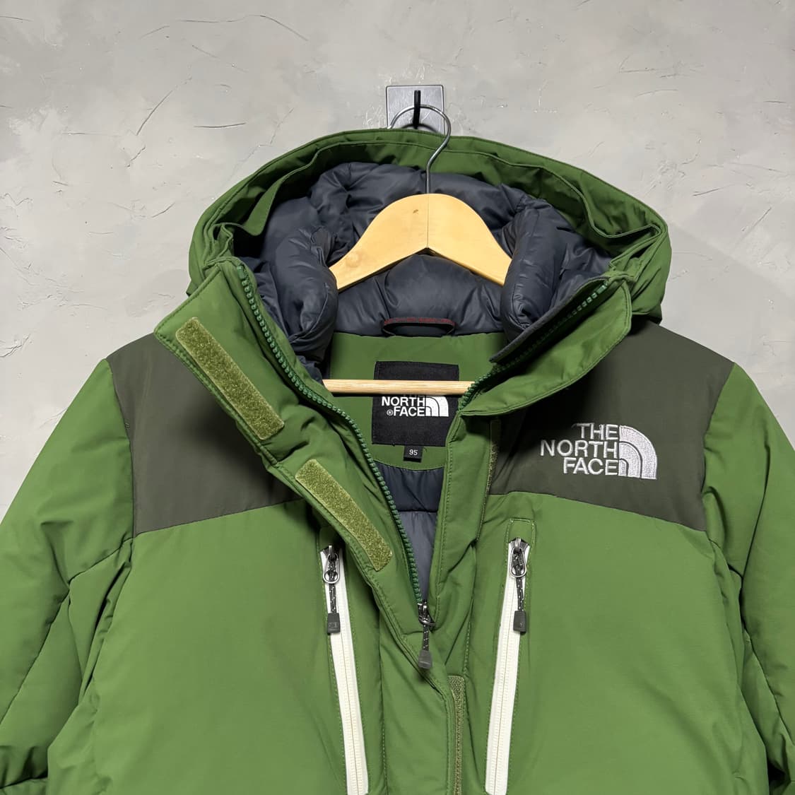 노스페이스 하이벤트 구스다운 패딩 초록 상품이미지2