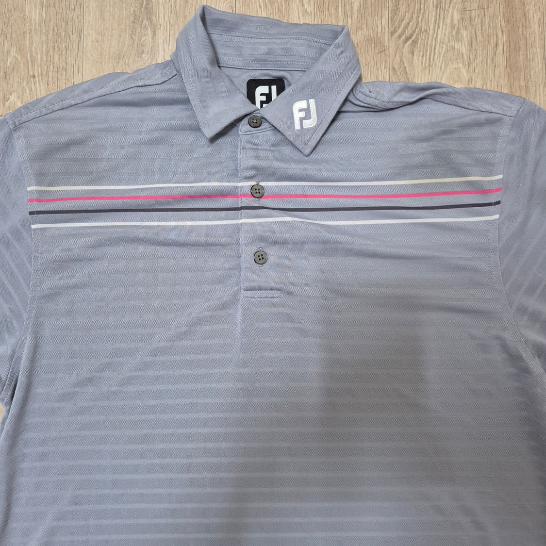 풋조이 남성 골프웨어 스트라이프 반팔 카라티 상품이미지2