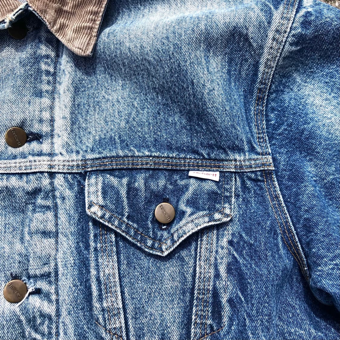 90s 칼하트 데님 트러커 자켓 (44) 상품이미지3