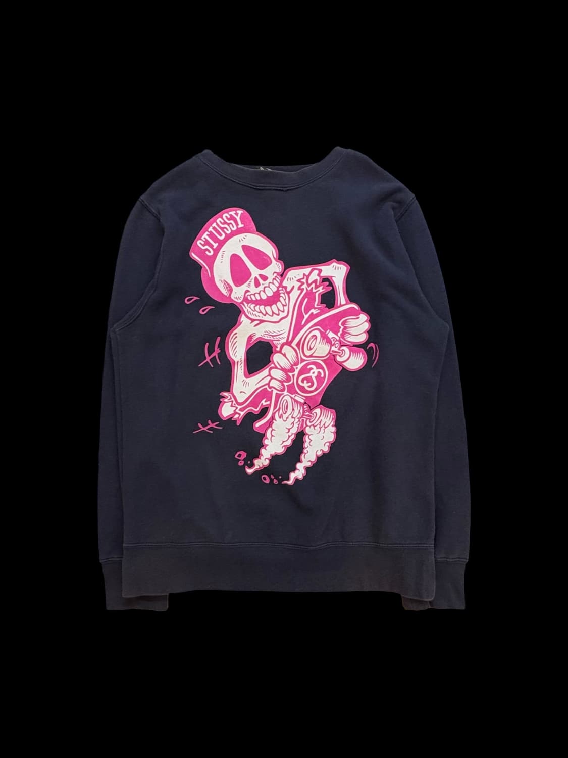 스투시 스컬 그래픽 크루넥 맨투맨 상품이미지1