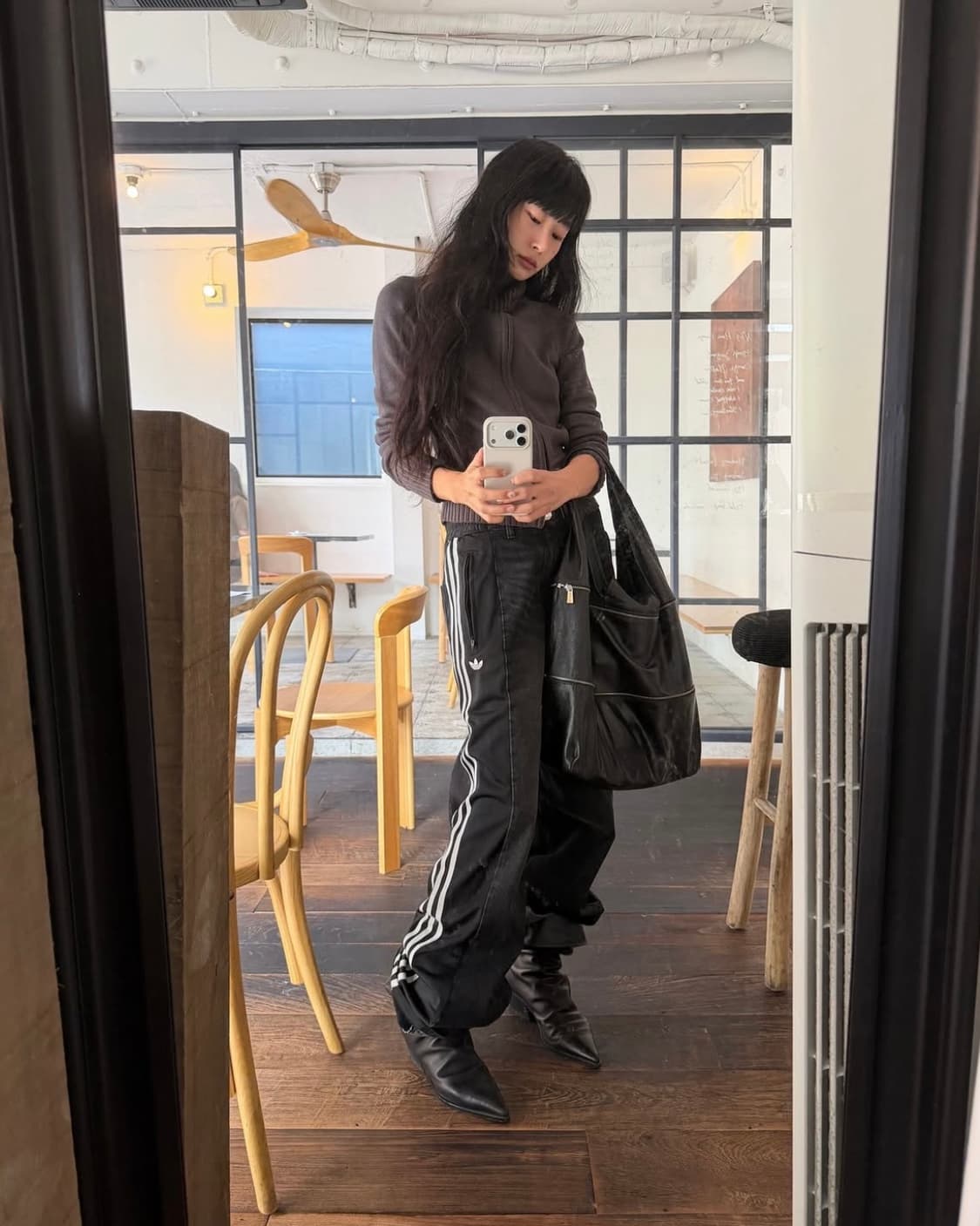 팔로마울 Riba Zip 지퍼 숄더백/블랙 상품이미지6