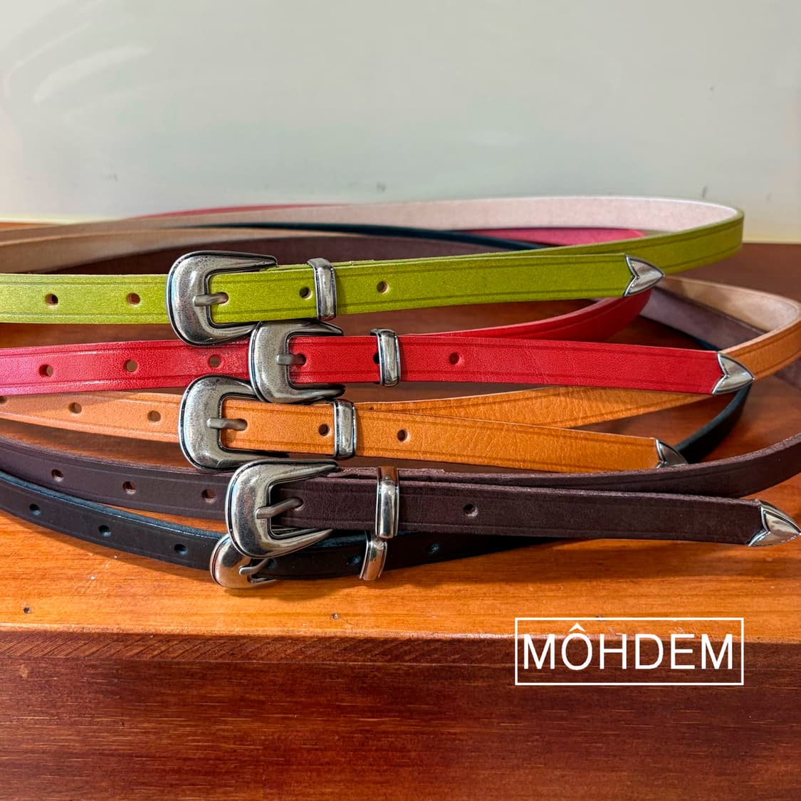 [Uinsex]미니멀 볼륨 웨스턴 슬림 벨트 상품이미지2