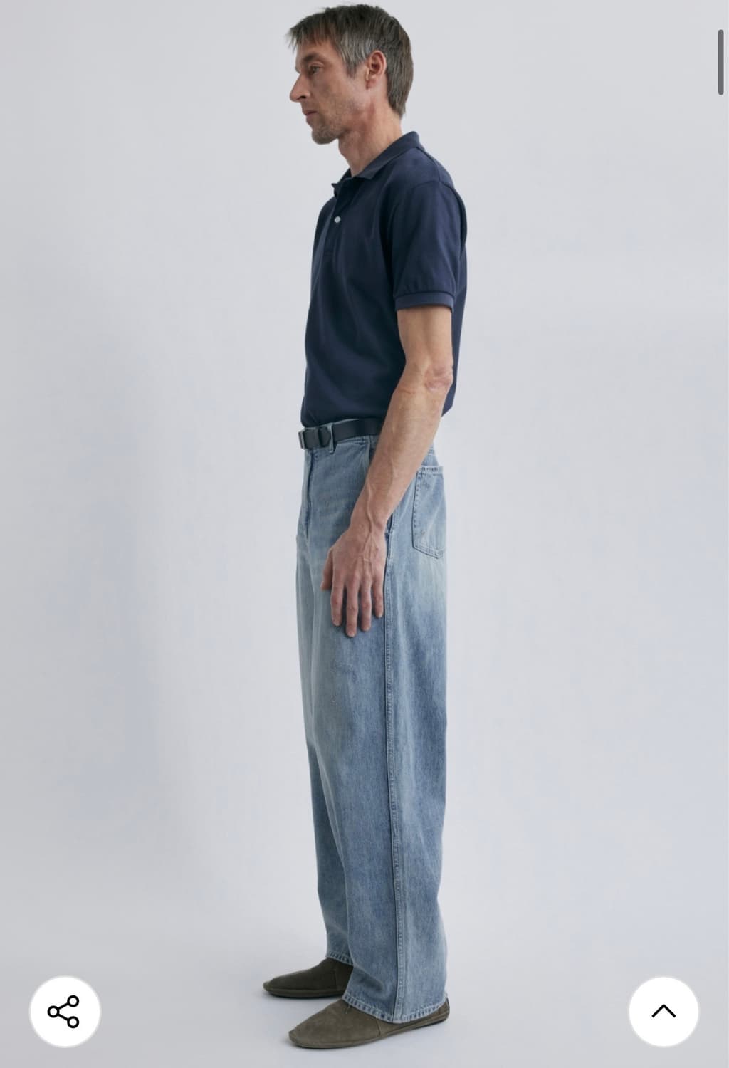 포터리 One Washed Wide Denim(New)Light Blue 상품이미지4